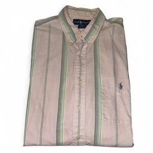 Ralph Lauren Blue Label Striped Shirt - Pink and Green